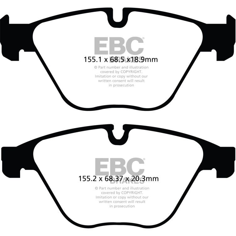 EBC 10+ BMW 535i 3.0 Turbo (F10) Redstuff Front Brake Pads-Brake Pads - Performance-EBC-EBCDP32103C-SMINKpower Performance Parts