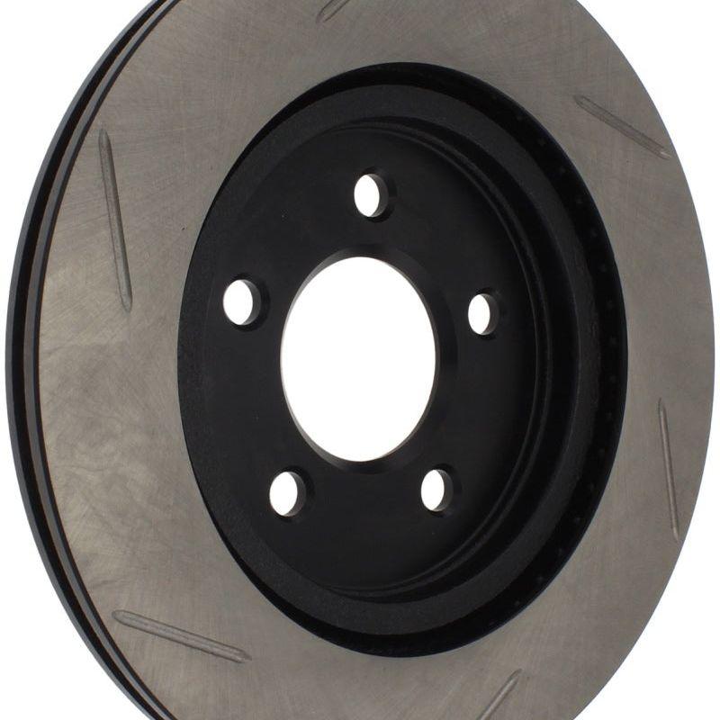 StopTech Power Slot 05-10 Mustang V6/4.0L / GT V8-4.6L Rear Left Slotted Rotor-Brake Rotors - Slotted-Stoptech-STO126.61087SL-SMINKpower Performance Parts