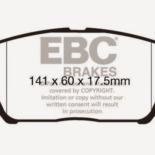 EBC 12-15 Hyundai Veloster 1.6 Turbo Greenstuff Front Brake Pads-Brake Pads - Performance-EBC-EBCDP22172-SMINKpower Performance Parts