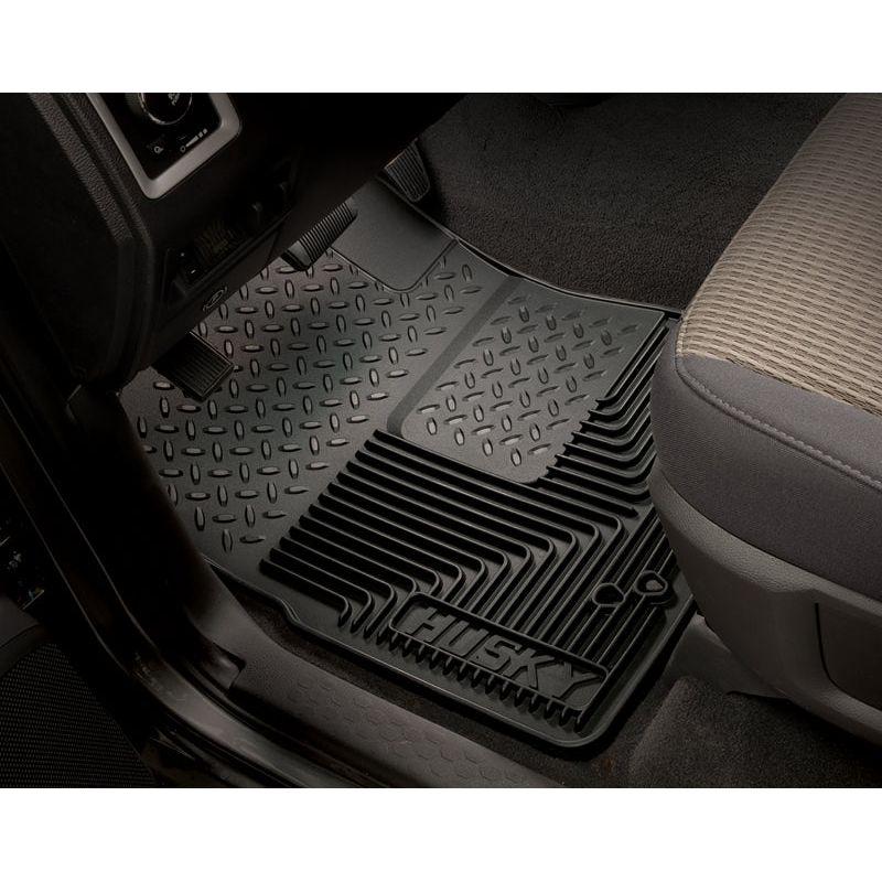 Husky Liners 88-98 Chevy/GMC C/K Series Truck/73-93 Dodge Ram Heavy Duty Black Front Floor Mats-Floor Mats - Rubber-Husky Liners-HSL51011-SMINKpower Performance Parts