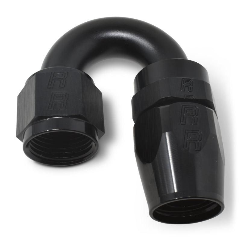 Russell Performance -6 AN Black 180 Degree Full Flow Swivel Hose End - SMINKpower Performance Parts RUS613505 Russell