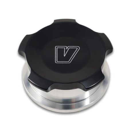 Vibrant 1.5in OD Aluminum Weld Bungs w/ Black Anodized Threaded Cap (incl. O-Ring)-Bungs-Vibrant-VIB11289-SMINKpower Performance Parts