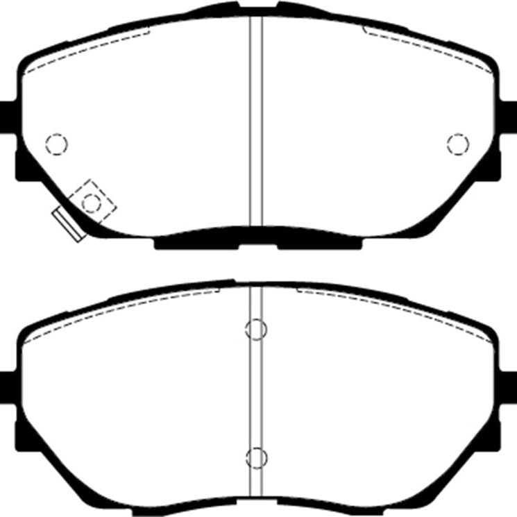 EBC 2017+ Toyota C-HR 2.0L Yellowstuff Front Brake Pads-Brake Pads - Performance-EBC-EBCDP42368R-SMINKpower Performance Parts