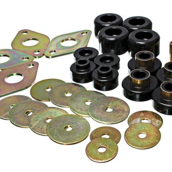 Energy Suspension Body Mount Set-Reg Access & Dbl Cab - Black-Bushing Kits-Energy Suspension-ENG8.4109G-SMINKpower Performance Parts