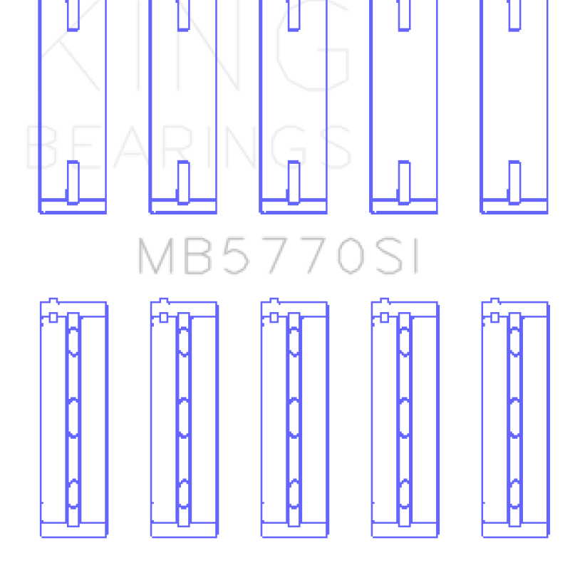 King Nissan / Infiniti VK45 - VK50 - VK56 (Size STD) Main Bearing Set - SMINKpower Performance Parts KINGMB5770SI King Engine Bearings