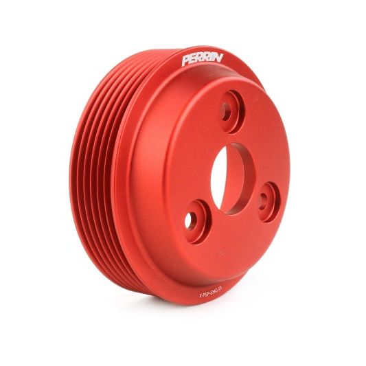 Perrin 15-21 Subaru WRX Lightweight Water Pump Pulley - Red - SMINKpower Performance Parts PERPSP-ENG-111RD Perrin Performance