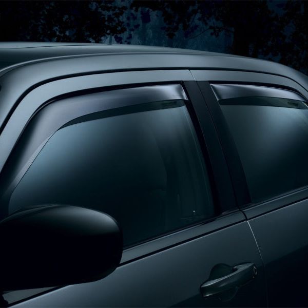 WeatherTech 03+ Toyota Prado Front and Rear Side Window Deflectors - Dark Smoke - weathertech-03-toyota-prado-front-and-rear-side-window-deflectors-dark-smoke
