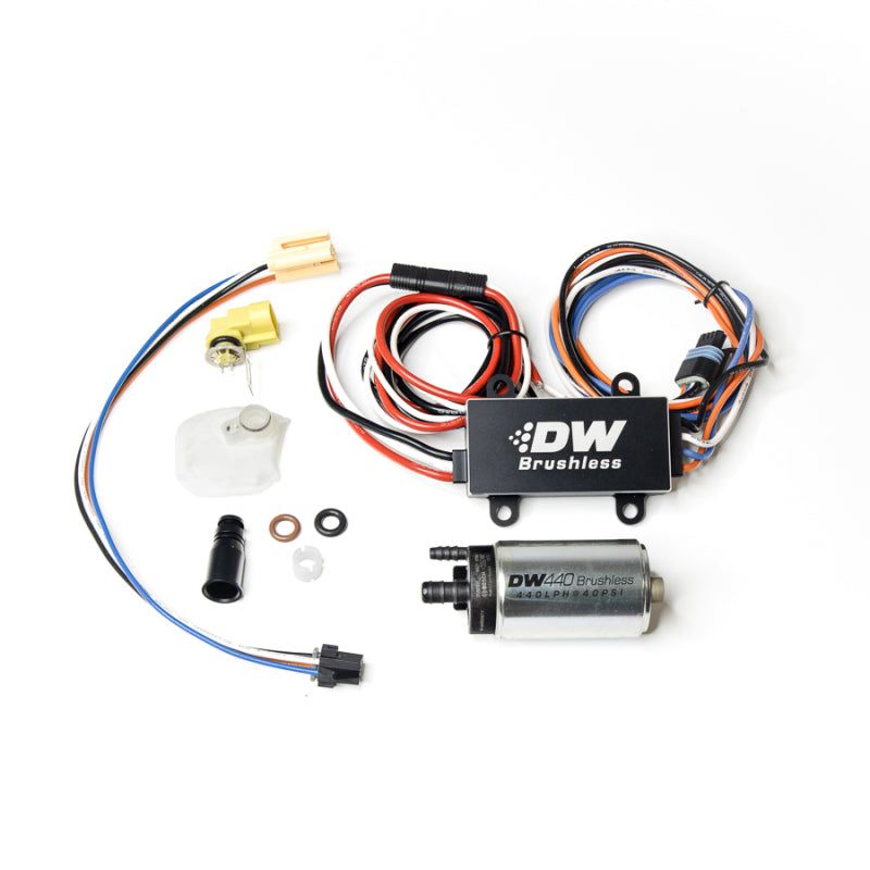 DeatschWerks DW440 440lph Brushless Fuel Pump Single/Dual Controller w/ Install Kit 08-14 Subaru WRX-Fuel Pumps-DeatschWerks-DWK9-441-C102-0910-SMINKpower Performance Parts