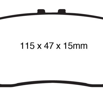 EBC 13+ Lexus GS350 3.5 RWD Yellowstuff Rear Brake Pads-Brake Pads - Performance-EBC-EBCDP41850R-SMINKpower Performance Parts