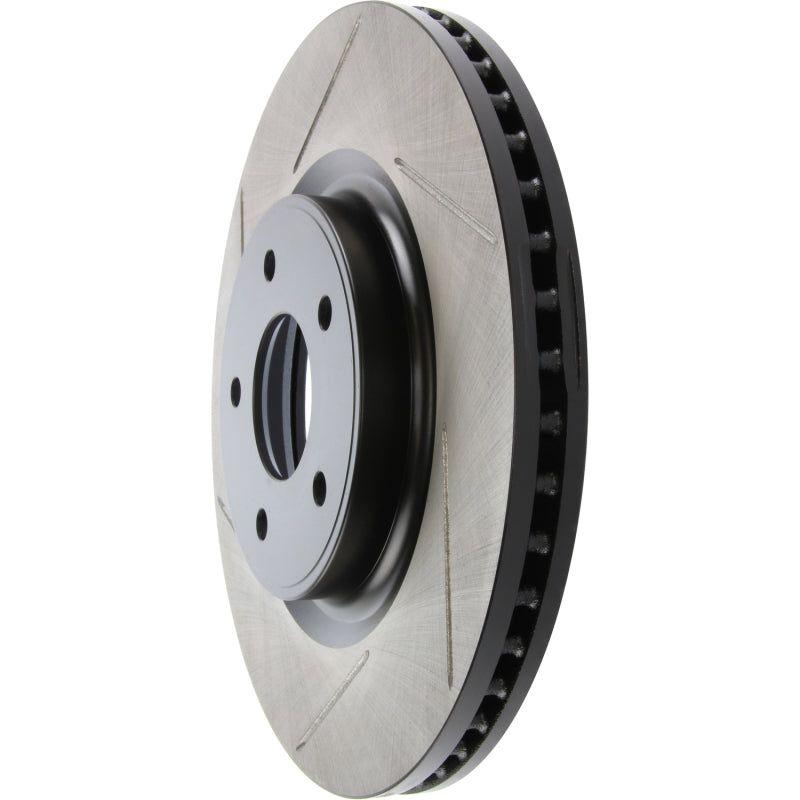 StopTech 13-15 Nissan Pathfinder Slotted Front Right Rotor-Brake Rotors - Slotted-Stoptech-STO126.42120SR-SMINKpower Performance Parts