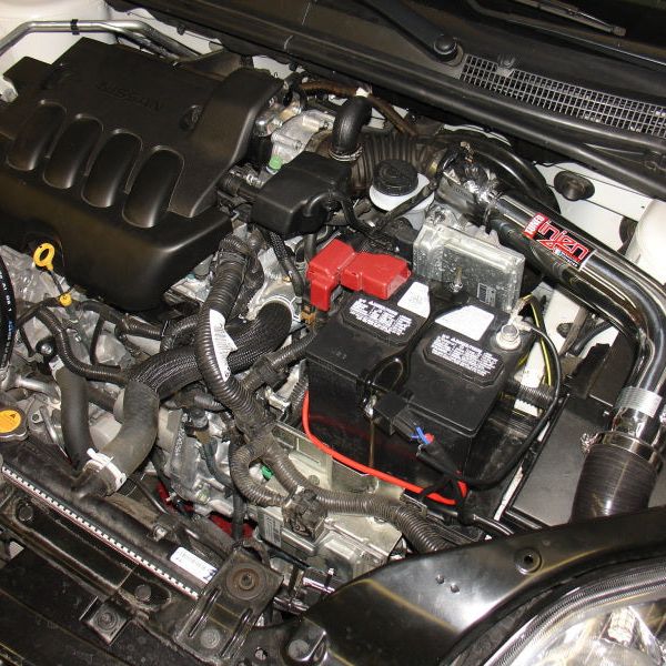 Injen 12 Nissan Sentra 2.0L 4 cyl Black Cold Air Intake w/ MR Technology - SMINKpower Performance Parts INJSP1969BLK Injen
