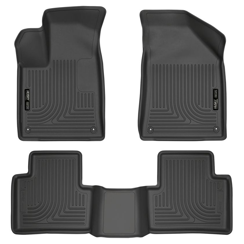 Husky Liners 15 Chrysler 200 Weatherbeater Black Front and Second Seat Floor Liners-Floor Mats - Rubber-Husky Liners-HSL99071-SMINKpower Performance Parts