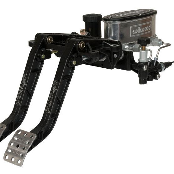 Wilwood Adjustable-Tandem Dual Pedal - Brake / Clutch - Fwd. Swing Mount - 6.25:1 - Black E-Coat - wilwood-adjustable-tandem-dual-pedal-brake-clutch-fwd-swing-mount-6-25-1-black-e-coat