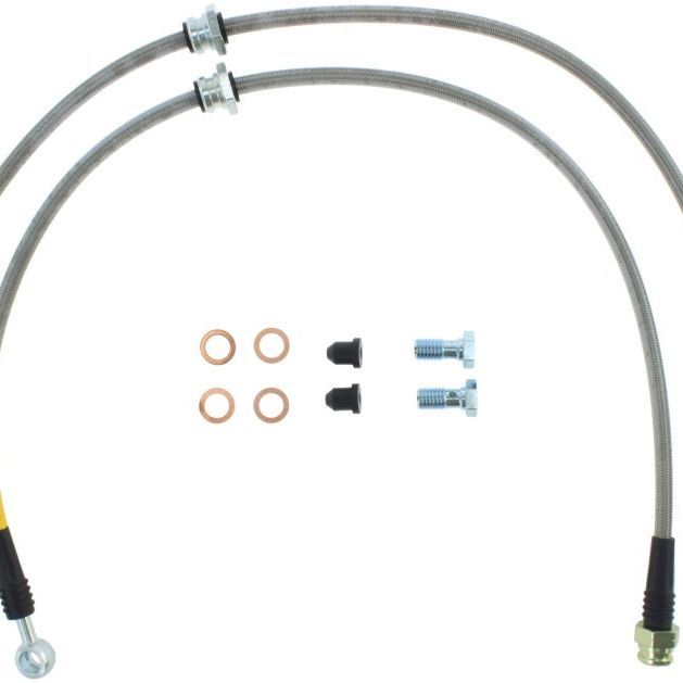 StopTech 2015 VW Golf (MK7) Front Stainless Steel Brake Line Kit-Brake Line Kits-Stoptech-STO950.33026-SMINKpower Performance Parts