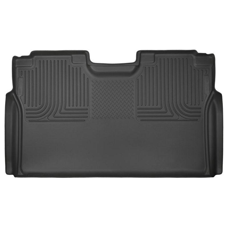 Husky Liners 15-23 Ford F-150 SuperCrew Cab WeatherBeater Black 2nd Seat Floor Liner-Floor Mats - Rubber-Husky Liners-HSL19371-SMINKpower Performance Parts