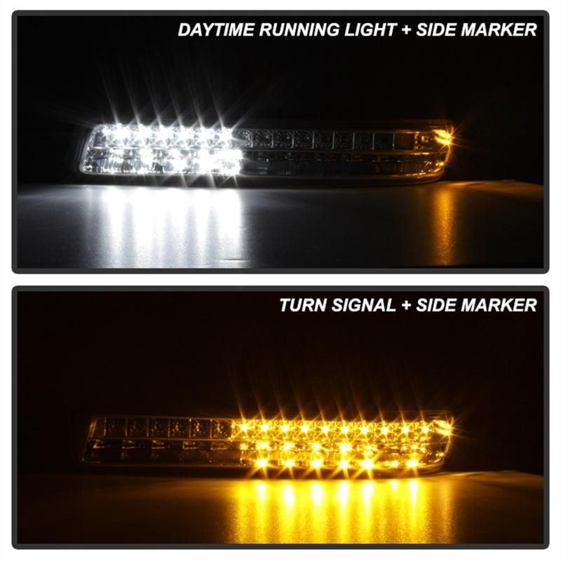 xTune 99-06 GMC Sierra (Excl Denali) Full LED Bumper Lights - Chrome (CBL-GSI99-LED-C) - xtune-99-06-gmc-sierra-excl-denali-full-led-bumper-lights-chrome-cbl-gsi99-led-c