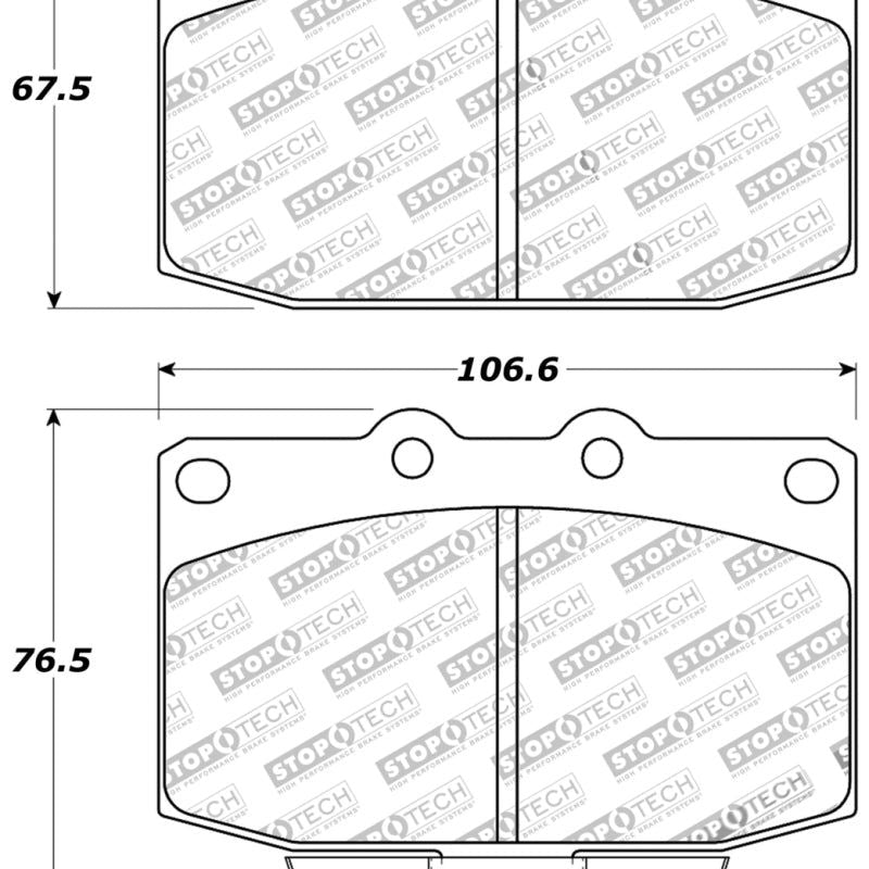 StopTech Performance 89-95 Mazda RX7 Front Brake Pads-Brake Pads - Performance-Stoptech-STO309.03310-SMINKpower Performance Parts