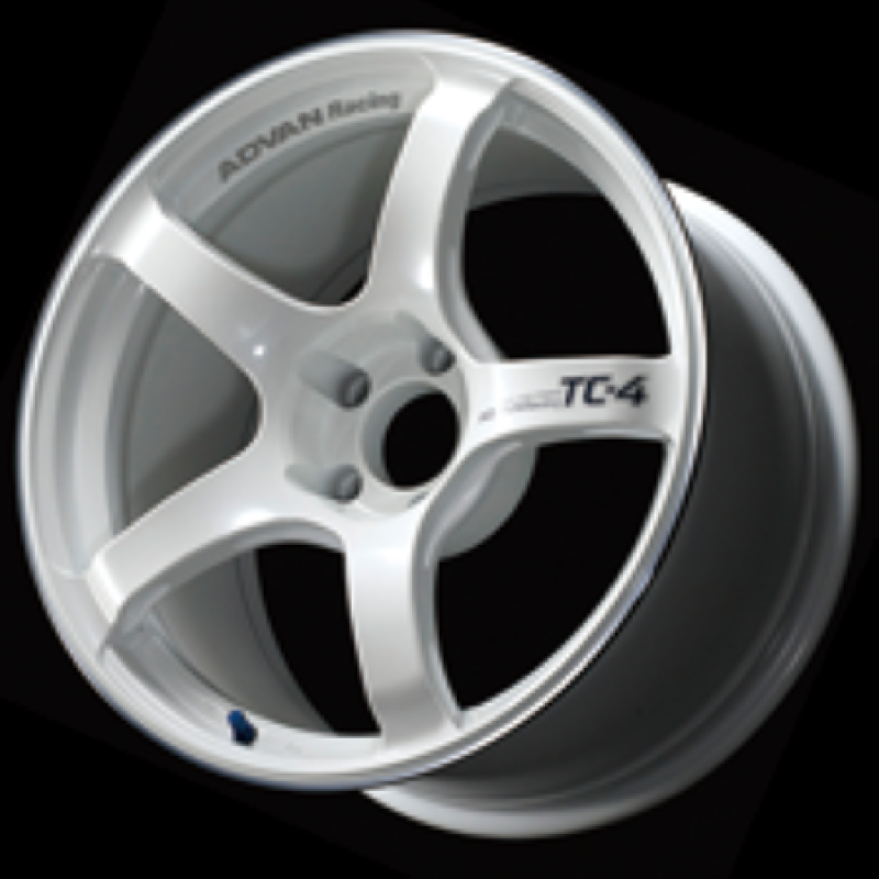 Advan TC4 17x8.0 +38 5-114.3 Racing White Metallic & Ring Wheel - SMINKpower Performance Parts AVNYAD7G38EWMR Advan