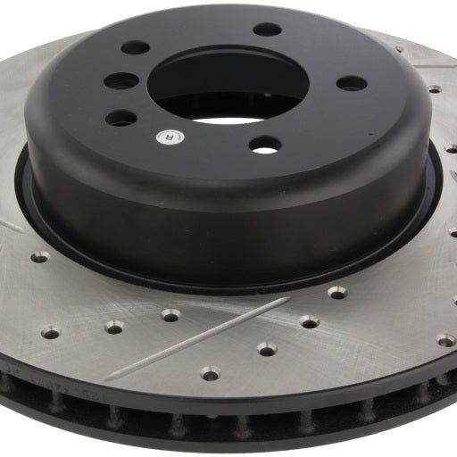 StopTech 08-09 BMW 535 Series / 04-09 545i/550i/645Ci/650i Slotted & Drilled Right Front Rotor-Brake Rotors - Slot & Drilled-Stoptech-STO127.34071R-SMINKpower Performance Parts