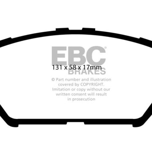EBC 06-07 Lexus GS300 3.0 Yellowstuff Front Brake Pads-Brake Pads - Performance-EBC-EBCDP41642R-SMINKpower Performance Parts