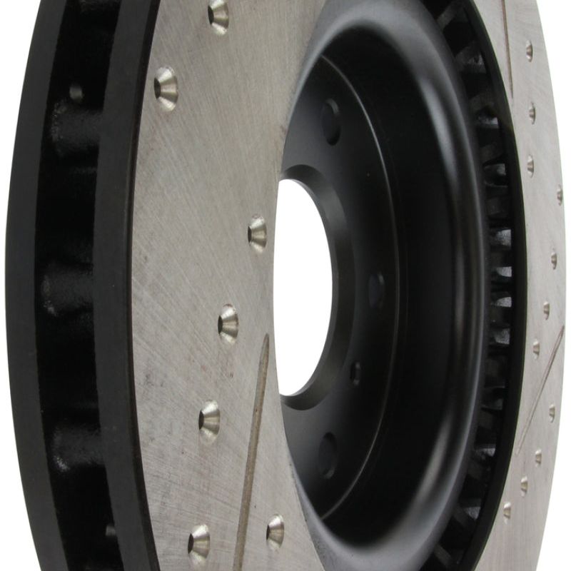 StopTech Slotted & Drilled Sport Brake Rotor-Brake Rotors - Slot & Drilled-Stoptech-STO127.42076R-SMINKpower Performance Parts