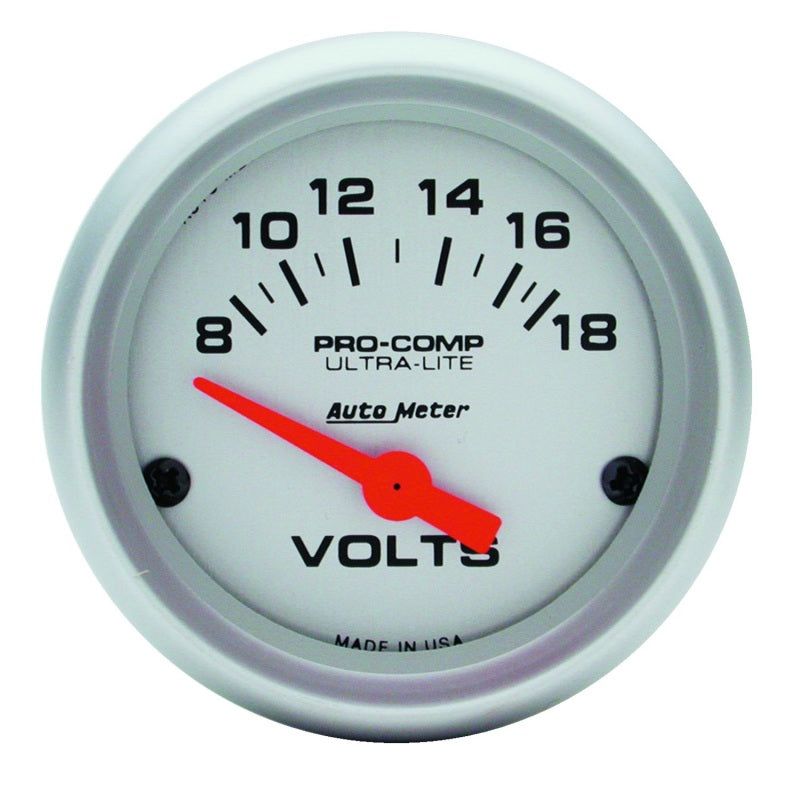 Autometer Ultra-Lite 52mm Short Sweep Electronice Voltage Gauge-Gauges-AutoMeter-ATM4391-SMINKpower Performance Parts