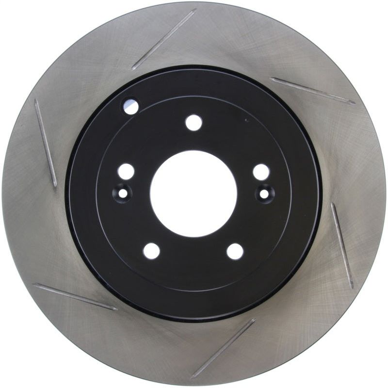 StopTech Power Slot 10 Hyundai Genesis Coupe Track Rear Right Slotted Rotor-Brake Rotors - Slotted-Stoptech-STO126.51035SR-SMINKpower Performance Parts