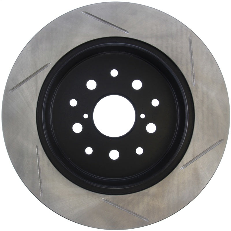 StopTech Power Slot 00-05 Lexus IS300 Rear Right SportStop Slotted Rotor-Brake Rotors - Slotted-Stoptech-STO126.44090SR-SMINKpower Performance Parts