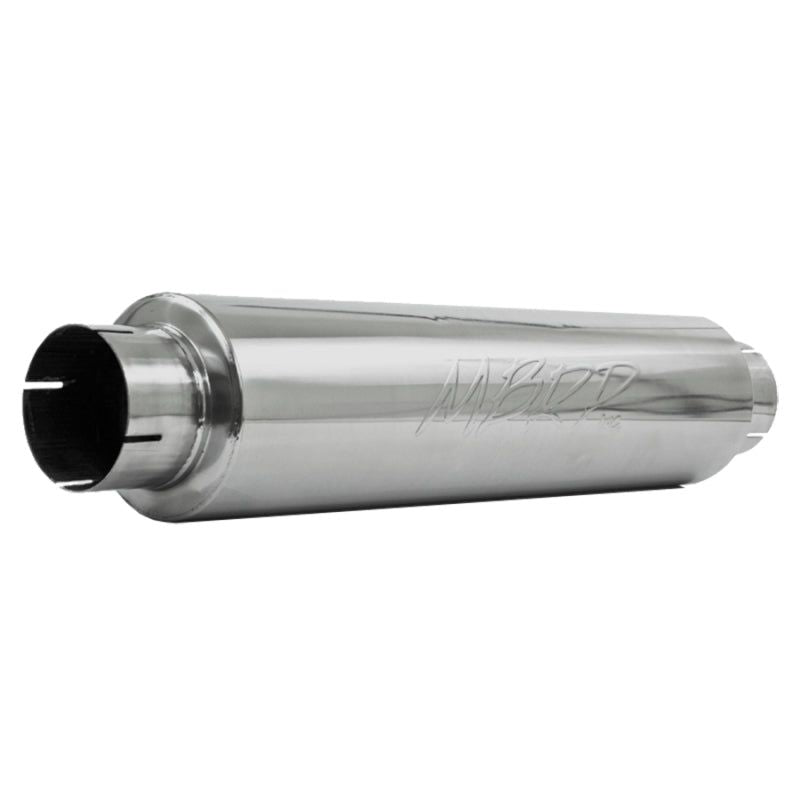 MBRP Universal Quiet Tone Muffler 4in Inlet/Outlet 24in Body 6in Dia 30in Overall T304-Muffler-MBRP-MBRPM1004-SMINKpower Performance Parts
