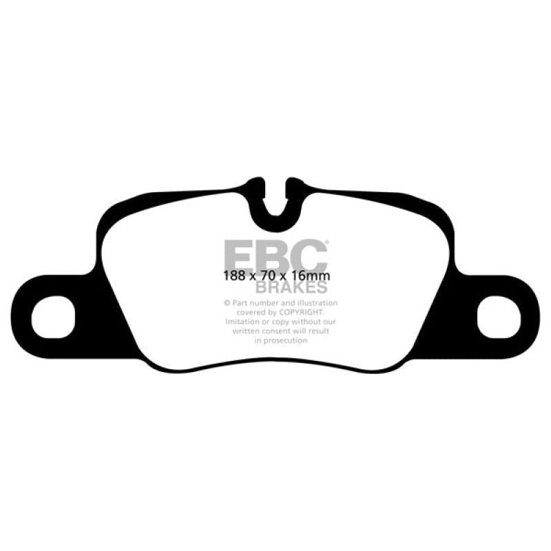 EBC 12-15 Porsche 911 (991) (Cast Iron Rotor only) 3.8 Carrera S Redstuff Rear Brake Pads-Brake Pads - Performance-EBC-EBCDP31858C-SMINKpower Performance Parts