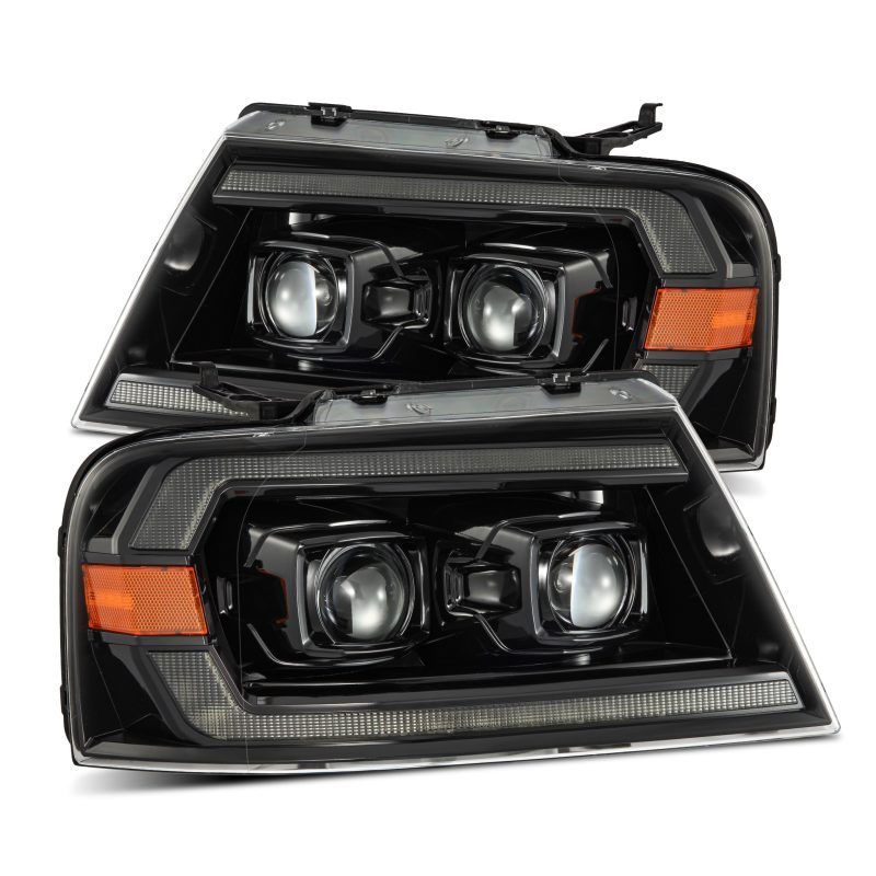 AlphaRex 04-08 Ford F150 PRO-Series Projector Headlights Chrome w/ Sequential Signal and DRL - SMINKpower Performance Parts ARX880136 AlphaRex