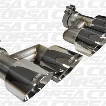 Corsa 15-16 Ford Mustang GT 5.0 Polish Quad Tips Kit-Tips-CORSA Performance-COR14333-SMINKpower Performance Parts