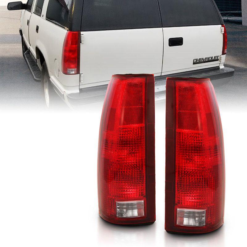 ANZO 1988-1999 Chevy C1500 Taillight Red/Clear Lens w/ Circuit Board(OE Replacement)-Tail Lights-ANZO-ANZ311300-SMINKpower Performance Parts