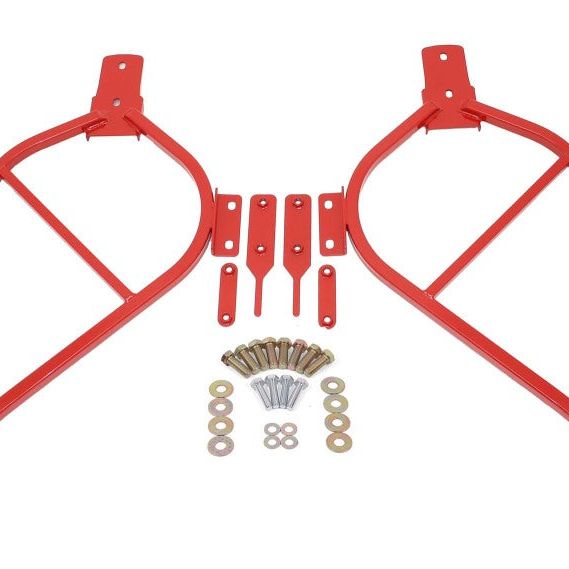 BMR 14-17 Chevy SS Sedan Bolt-On Subframe Connectors - Red-Chassis Bracing-BMR Suspension-BMRSFC013R-SMINKpower Performance Parts