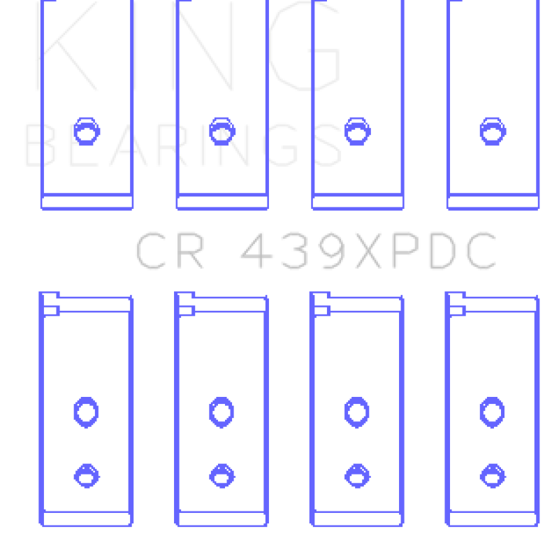 King Honda 4 B18A1/B18B1 (Size Standard) Connecting Rod Bearing Set-Bearings-King Engine Bearings-KINGCR439XPDCSTDX-SMINKpower Performance Parts