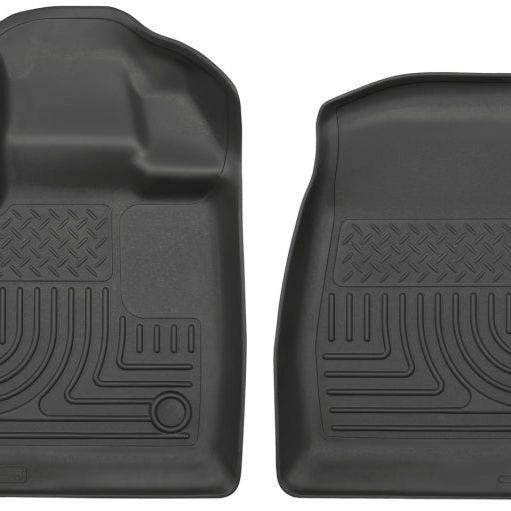 Husky Liners 15-23 Ford F-150 Standard Cab Pickup WeatherBeater Front Black Floor Liners-Floor Mats - Rubber-Husky Liners-HSL18351-SMINKpower Performance Parts