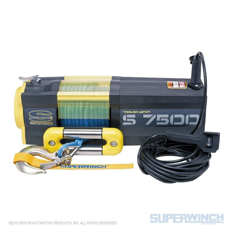 Superwinch 7500 LBS 12V DC 5/16in x 54ft Synthetic Rope S7500 Winch - SMINKpower Performance Parts SUW1475201 Superwinch