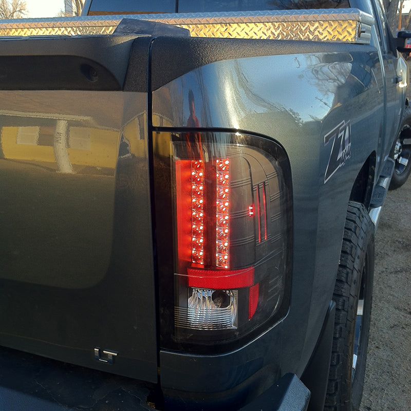 Spyder Chevy Silverado 07-13 LED Tail Lights Blk ALT-YD-CS07-LED-BK-Tail Lights-SPYDER-SPY5001771-SMINKpower Performance Parts