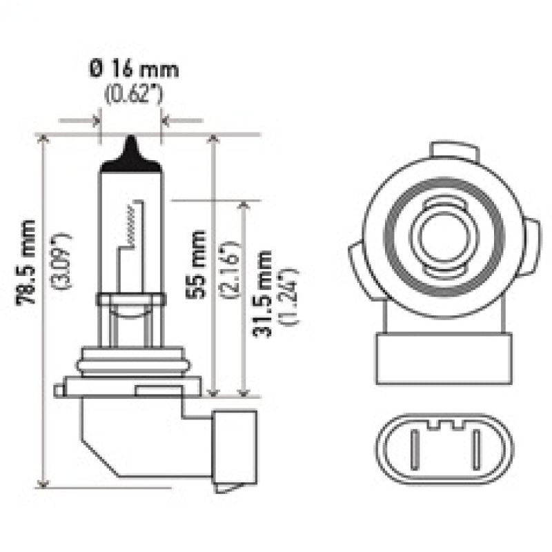 Hella H10 12V 65W Xen White Bulb (Pair) - SMINKpower Performance Parts HELLAH71071012 Hella