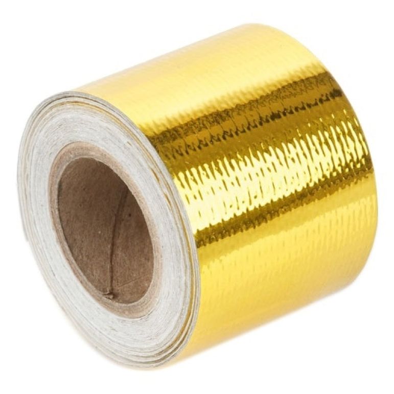 Torque Solution Gold Reflective Heat Tape Universal 2inx30ft-Thermal Tape-Torque Solution-TQSTS-GT-2X30-SMINKpower Performance Parts