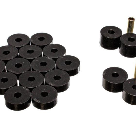 Energy Suspension 74-75 Jeep CJ5/CJ7/CJ8 Scrambler Black Body (Cab) Mount Set-Bushing Kits-Energy Suspension-ENG2.4106G-SMINKpower Performance Parts