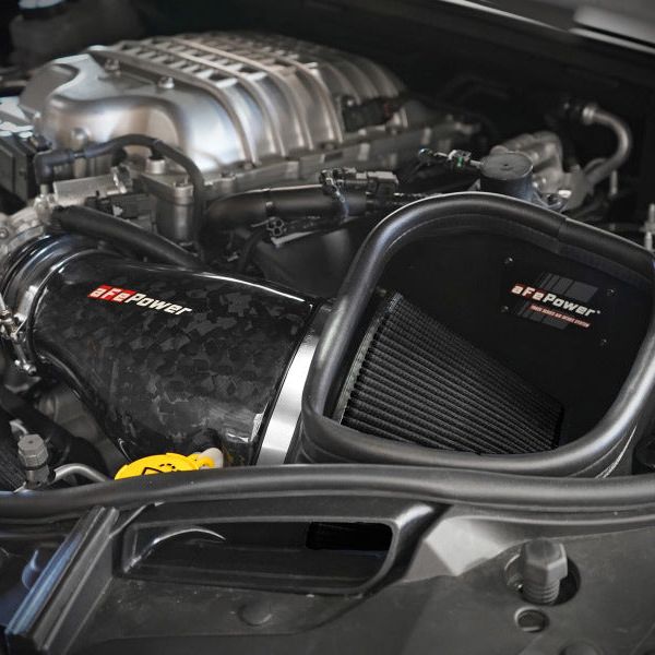 aFe 2021 Dodge Durango SRT Hellcat Track Series Carbon Fiber Cold Air Intake System w/ Pro 5R Filter - SMINKpower Performance Parts AFE57-10028K aFe