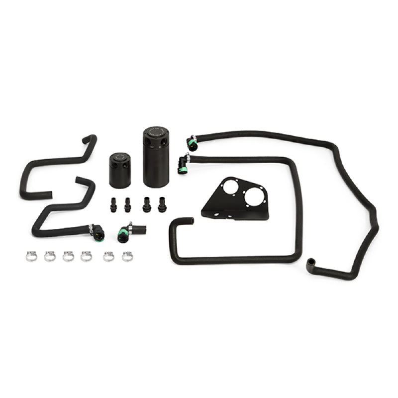 Mishimoto 15-16 Ford F-150 EcoBoost 3.5L Baffled Oil Catch Can Kit - Black-Oil Catch Cans-Mishimoto-MISMMBCC-F35T-15SBE-SMINKpower Performance Parts