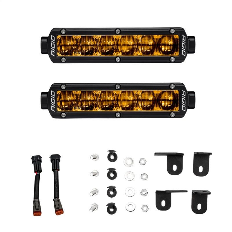 Rigid Industries 2022+ Toyota Tundra 6in SR-Series Selective Yellow Fog Light Kit - SMINKpower Performance Parts RIG37201 Rigid Industries