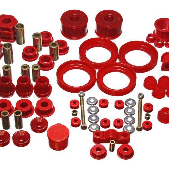 Energy Suspension 96-00 Honda Civic/CRX Red Hyper-Flex Master Bushing Set-Bushing Kits-Energy Suspension-ENG16.18110R-SMINKpower Performance Parts