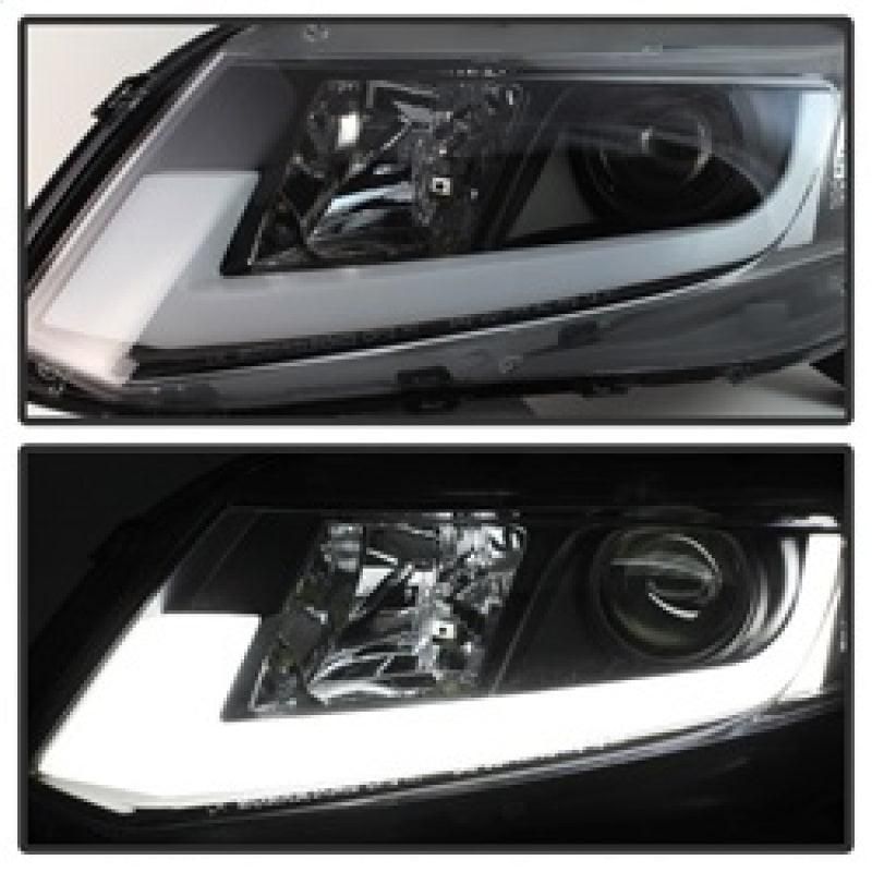 Spyder 12-14 Honda Civic (Excl. 2014 Coupe) Projector Headlights Lgtbr DRL Black PRO-YD-HC12-DRL-BK - SMINKpower Performance Parts SPY5076519 SPYDER