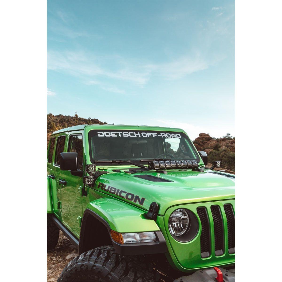 Rigid Industries 2018 Jeep JL - Hood Mount Kit - Mounts 20in Adapt Series - SMINKpower Performance Parts RIG41665 Rigid Industries