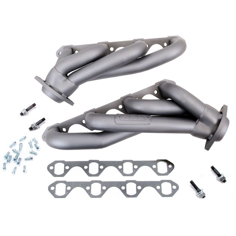 BBK 79-93 Mustang 5.0 Shorty Unequal Length Exhaust Headers - 1-5/8 Titanium Ceramic-Headers & Manifolds-BBK-BBK1515-SMINKpower Performance Parts