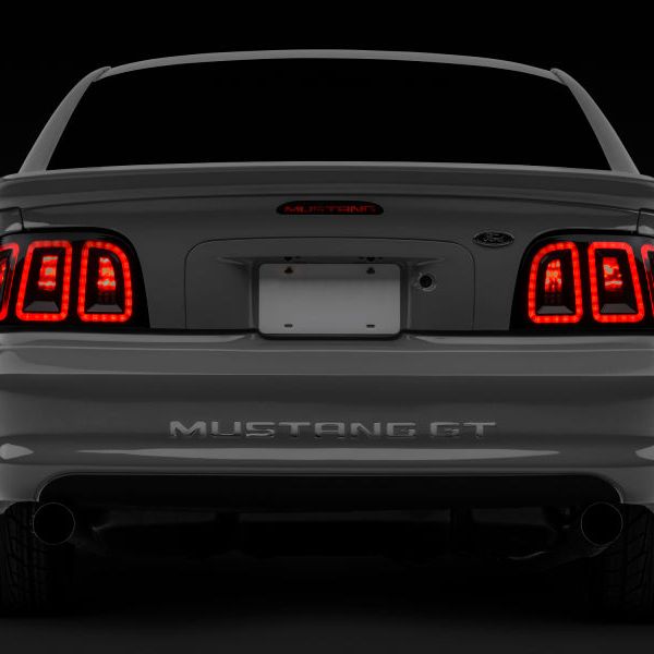 Raxiom 96-98 Ford Mustang Icon LED Tail Lights- Black Housing (Smoked Lens) - SMINKpower Performance Parts RAX389876 Raxiom