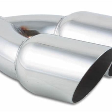 Vibrant Dual 3.5in Round SS Exhaust Tip (Single Wall Angle Cut) - SMINKpower Performance Parts VIB1333 Vibrant